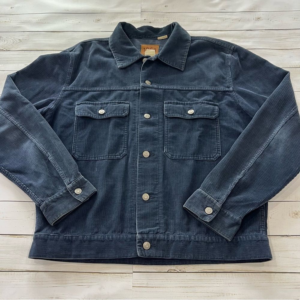 Vintage 90's GAP 1969 Corduroy Double Pocket Shirt Jacket Sz L